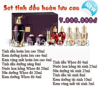 Mỹ phẩm Ohui, Whoo xách tay Hàn Quốc giá rẻ uy tín trên 6 năm