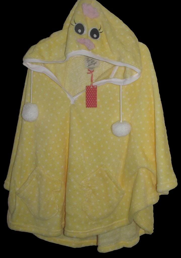 Super Soft Hooded Fleece Poncho Pyjama Primark Robe Dressing Gown Cow