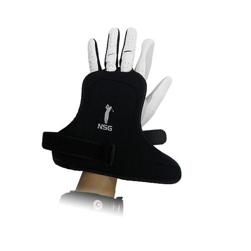 Golf Left Hand Hold Wrist Brace Set Band Corrector Swing Training Aid