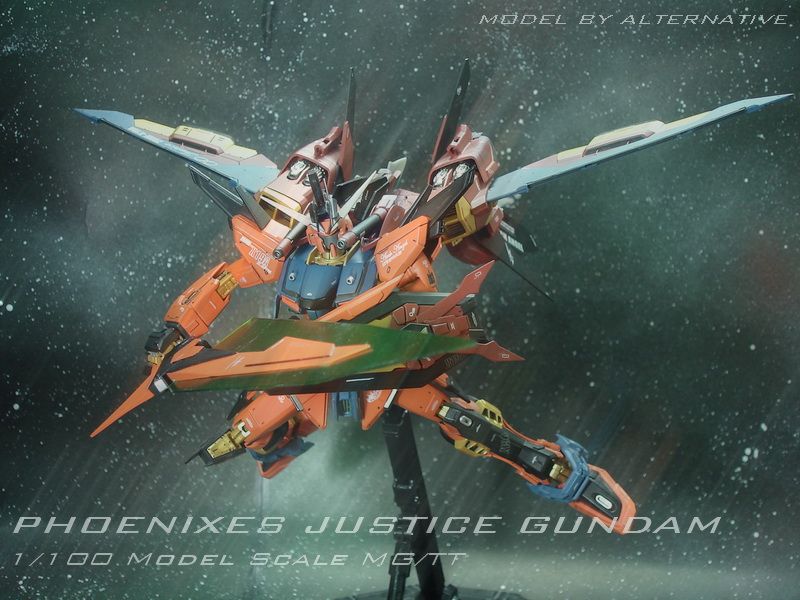 ทุกสิ่งย่อมมีกำเนิดและดับสูญ แต่ความยุติธรรมต้องไม่มีวันสูญสลาย Phoenixes Justice Gundam MG/TT (โหลดโหด) โดย AlterNaTive