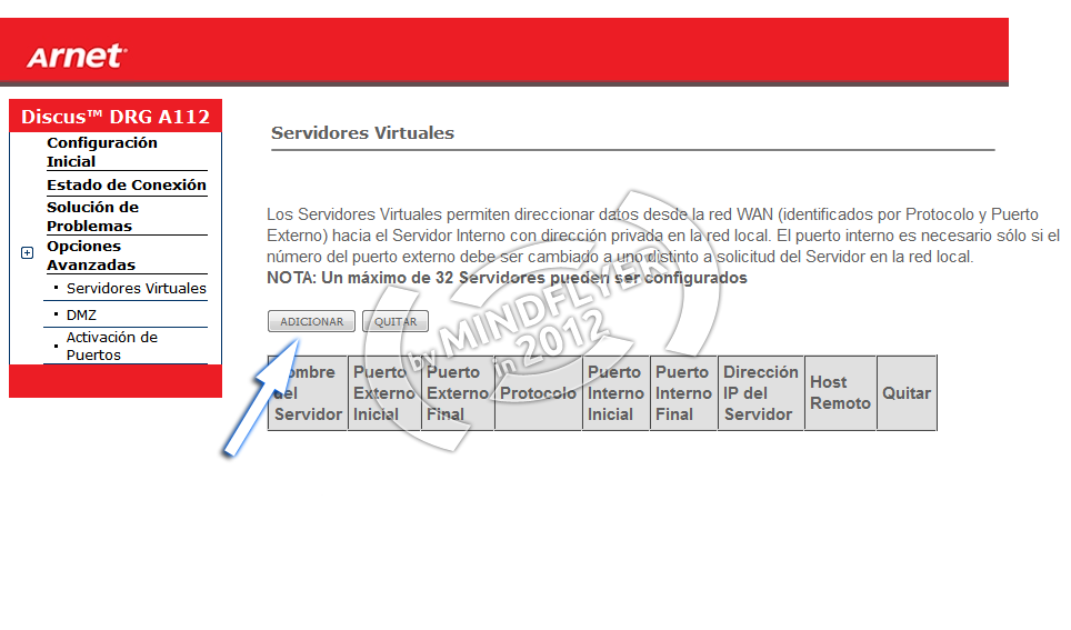 Abrir puertos para eMule en módem de Arnet Abrir puertos para eMule en módem de Arnet
