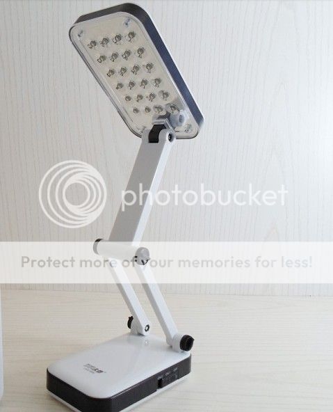 24 LED Foldable Desk Lamp Rechargeable Portable Soft Light Night Reading Lamp