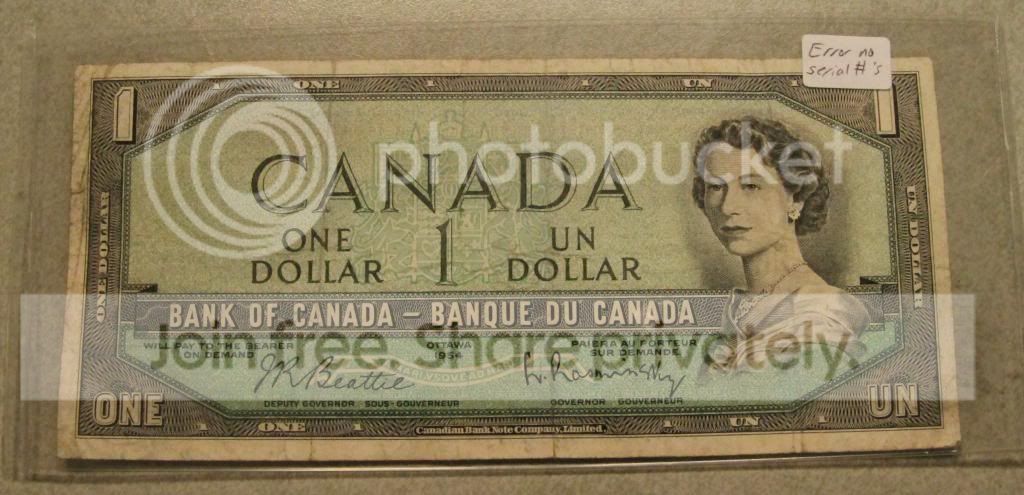 1954-$1-Note---No-Serial-Number,-But-Is-It-Legit?