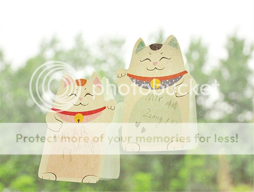 2pc Lucky Cat Post It Notes Super Repeatedly Sticky Notebooks Memo Pad 39 Sheets